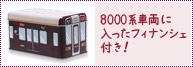 8000系車両缶に入ったフィナンシェ付き！