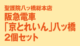 聖護院八ッ橋総本店-阪急電車「京とれいん」八ッ橋2個セット