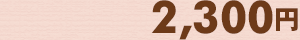 2,300円
